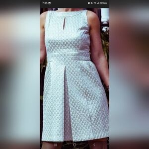 Lauren Ralph Lauren Green Sleeveless Pleated Mini Dress